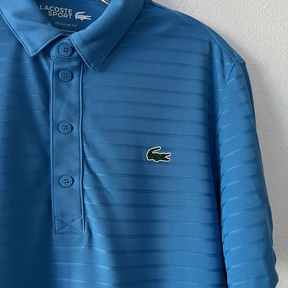 {Lacoste} Brand New Men's SPORT Textured Breathable Golf Polo - Picture 8 of 13
